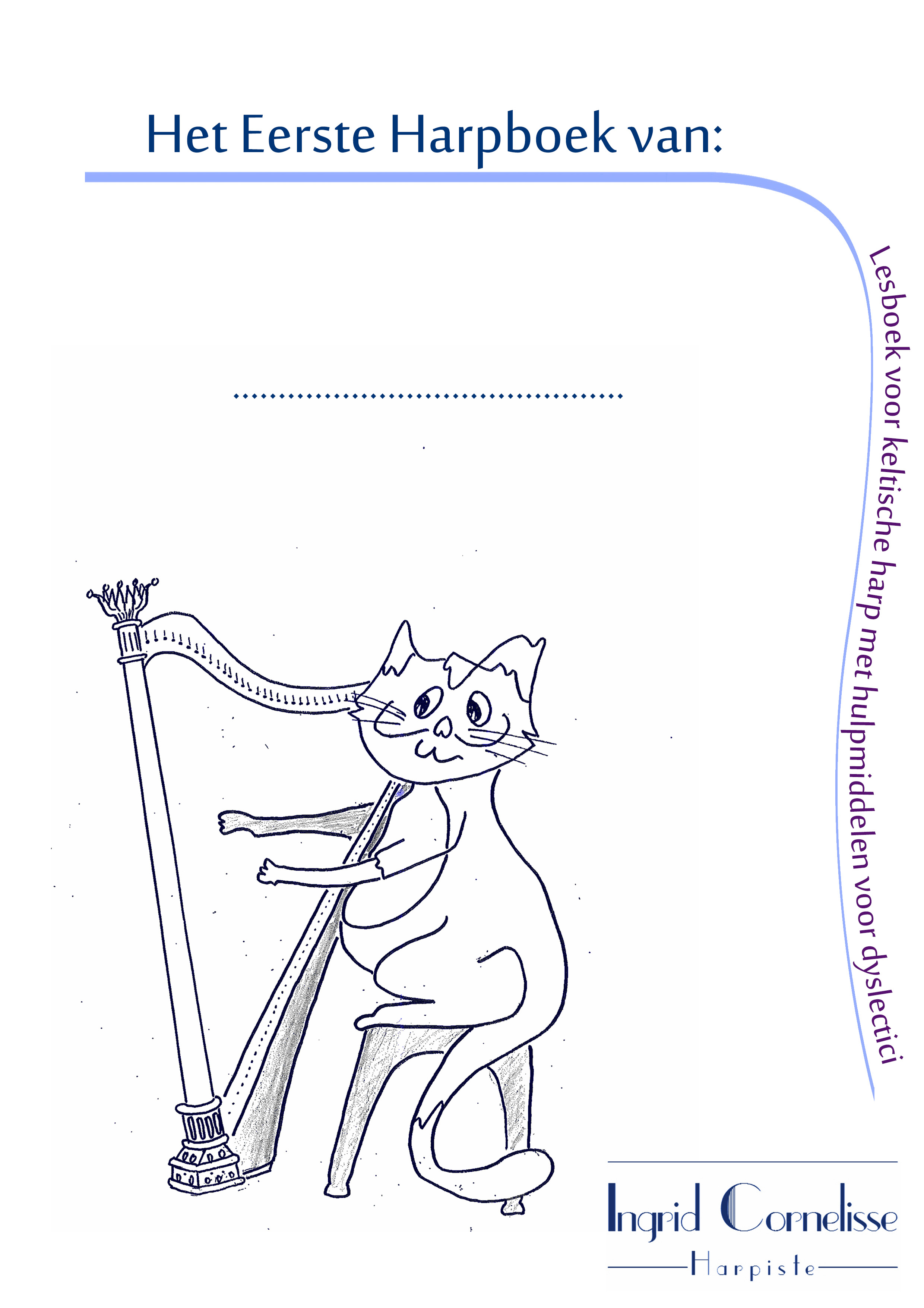 Een harpboek voor beginnende leerlingen, gericht op kinderen met dyslexie